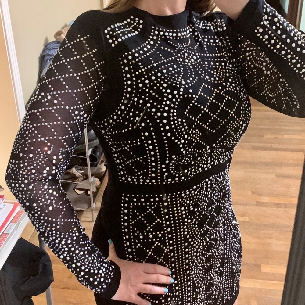 Paradiso black sequin cocktail dress size large